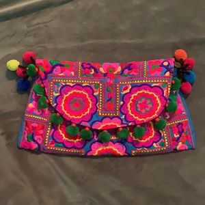 Embroidered Clutch